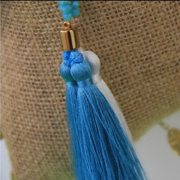 Greek Evil Eye Jute Shoulder Bag - Picture 6 of 6